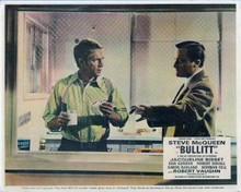 Bullitt vintage artwork 8x10 inch photo Robert Vaughn & Steve McQueen