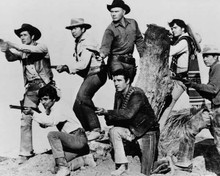 Return of the Seven Yul Brynner Robert Fuller Claude Akins & 7 with guns 8x10