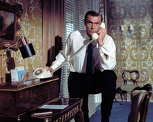 Sean Connery holding telephone in hotel room From Russia With Love 8x10 photo