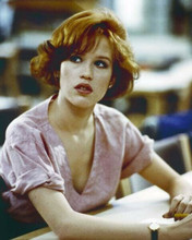 Molly Ringwald sat at school desk as Claire The Breakfast Club 8x10 inch photo