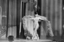 Natalie Wood strutting across stage stripping from Gypsy 4x6 inch real photo