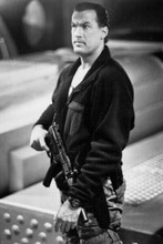 Steven Seagal holding machine gun as Ryback 1992 Under Siege 4x6 inch real photo