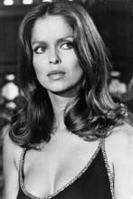 Barbara Bach wears low cut black dress as Anya in Spy Who Loved Me 8x12 photo