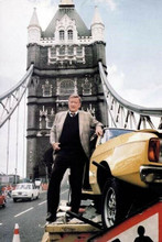Brannigan 1975 John Wayne at Tower Bridge with his Ford Capri 8x12 inch photo