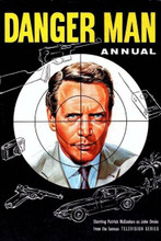 Danger Man 1960's TV Patrick McGoohan British Annual cover artwork 8x12 photo