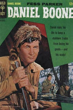 Daniel Boone TV western Gold Key Comic book cover art Fess Parker 8x12 photo