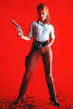 Jane Fonda full length publicity pose holding pistol 1965 Cat Ballou 8x12 photo