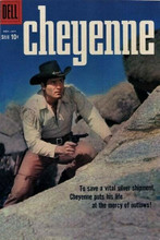 Cheyenne western Dell Comic book cover artwork Clint Walker with gun 8x12 photo