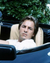 Don Johnson sits in his Ferrari as Sonny Crockett Miami Vice 8x10 inch photo