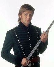 Sean Bean holds sword season 2 Sharpe TV series publicity portrait 8x10 photo