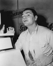 Ernest Borgnine in his butcher shop Oscar Winning 1950 Marty 8x10 inch photo