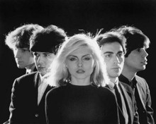 Blondie 1970's sensation Deborah Harry Chris Stein & group pose 8x10 inch photo