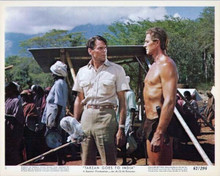 Tarzan Goes To India 1962 original 8x10 lobby card Jock Mahoney & Leo Gordon