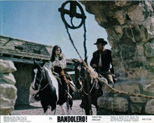 Bandolero 1968 original 8x10 lobby card Raquel Welch Dean Martin on horseback