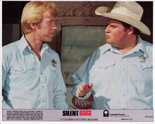 Silent Rage 1982 original 8x10 lobby card Chuck Norris with sheriff