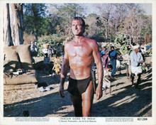 Tarzan Goes To India 1962 Jock Mahoney smiling original 8x10 lobby card