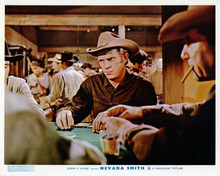 Nevada Smith Steve McQueen gambling cards in saloon 8x10 inch photo
