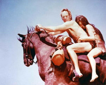 Planet of the Apes 1968 Charlton Heston Linda Harrison on horseback 8x10 photo
