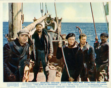 Guns of Navarone Peck Baker Darren Niven Quayle & Quinn on boat 8x10 inch photo