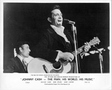 Johnny Cash The Man His World His Music 8x10 inch photo John & Luther Perkins