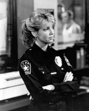Heather Locklear in police uniform in squad room T.J. Hooker 8x10 inch photo