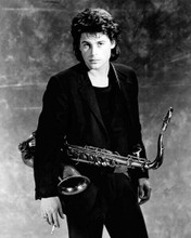 Rob Lowe studio portrait with saxaphone 1985 St. Elmo's Fire 8x10 inch photo