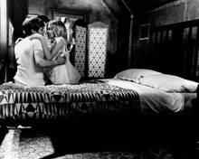 The Family Way 1966 Hayley Mills embraces Hywel Bennett sits on bed 8x10 photo