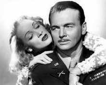 A Foreign Affair 1948 Marlene Dietrich with arms around John Lund 8x10 photo