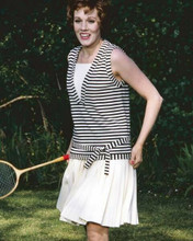 Julie Andrews in white tennis skirt holding raquet 1968 movie Star 8x10 photo