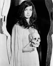 Valerie Leon holds skull 8x10 inch photo Blood From the Mummy's Tomb Hammer