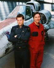 Battlestar Galactica 2004 TV series Jamie Bamber & Richard Hatch by aircraft