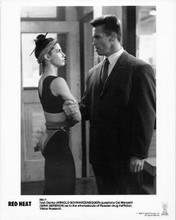 Red Heat 1988 original 8x10 photo Gina Gershon & Arnold Schwarzenegger in scene