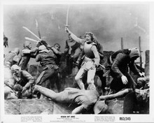 Joan of Arc 1963 re-release Ingrid Bergman brandishing sword original 8x10 photo