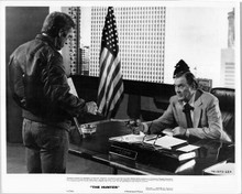 The Hunter 1980 original 8x10 photo Ben Johnson points gun at Steve McQueen