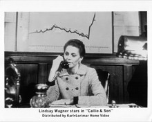 Lindsay Wagner at desk on telephone Callie and Son TV Movie original 8x10 photo