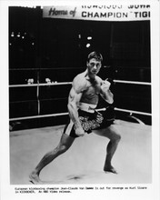 Jean-Claude Van Damme original 8x10 photo Kickboxer in kung fu stance