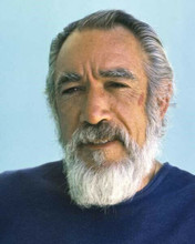 Anthony Quinn legendary Mexican actor 1980's portrait with beard 8x10 inch photo