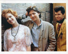 Pretty in Pink Molly Ringwald Andrew McCarthy Jon Cryer all smiling 8x10 photo