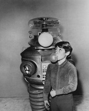 Lost in Space TV series cute scene of Will & Robot blowing bubble gum 8x10 photo