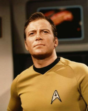 William Shatner as intrepid Kirk on Enterprise bridge Star Trek 8x10 inch photo