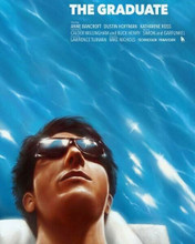 The Graduate movie poster artwork Dustin Hoffman lies in pool 8x10 inch photo