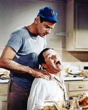 The Odd Couple 1968 Walter Matthau massages Jack Lemmon shoulders 8x10 photo