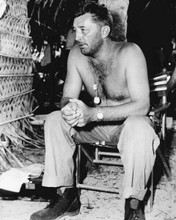 Robert Mitchum bare chested between takes smoking Heaven Knows Mr Allison 8x10
