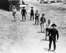 The Magnificent Seven 1960 Brynner leads the 7 lineup in Mexican town 8x10 photo