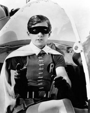 Batman 1966 TV series Burt Ward as Robin sat in Bathelicopter 8x10 inch photo