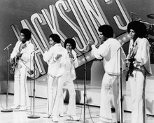 Jackson Five & Michael Jackson 1970's on stage performing 8x10 inch photo
