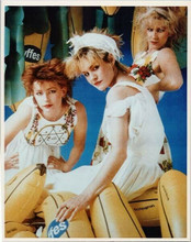 Bananarama Sara Siobhan & Keren pose with inflatable bananas 1980's 8x10 photo