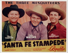 The Three Mesquiteers Max Terhune John Wayne Ray Corrigan Sanye Fe Stampede 8x10