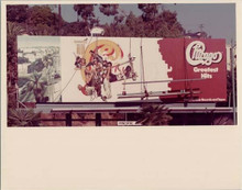 Chicago Greatest Hits album 1970's Sunset Boulevard Hollywood billboard 8x10