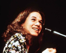 Carole King Tapestry legend smiling sat at piano 1970's era 8x10 inch photo